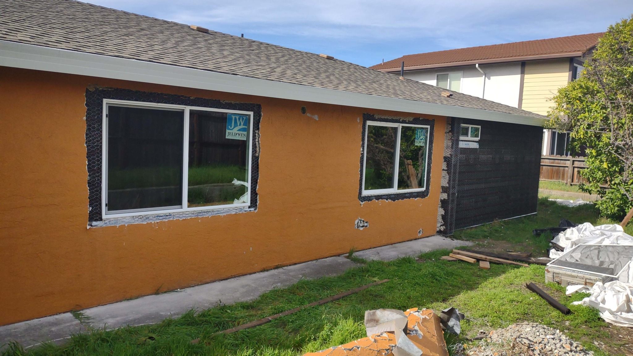 Exterior painting and trim work